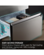 Haier HTW5618EWMG 60/40 Silver Fridge Freezer