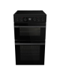 Hisense HDCEC5C10B Double Oven Electric Cooker 50cm Black