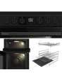 Hisense HDCEC5C10B Double Oven Electric Cooker 50cm Black