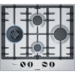 Bosch PCI6A5B90 58.2cm Gas Hob - Stainless Steel