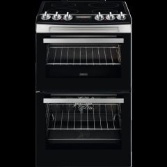 Zanussi ZCV46250XA Ceramic Double Electric Cooker