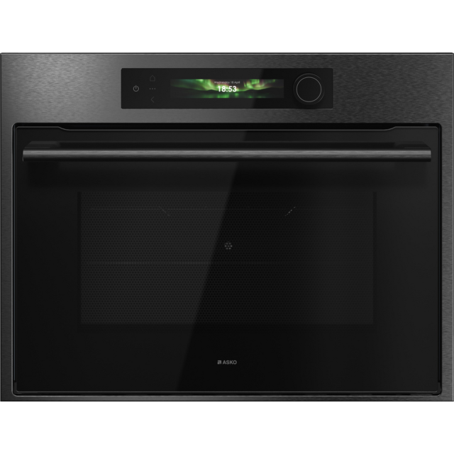 ASKO OCM64BSH 45cm Built-In Oven Microwave Black Steel