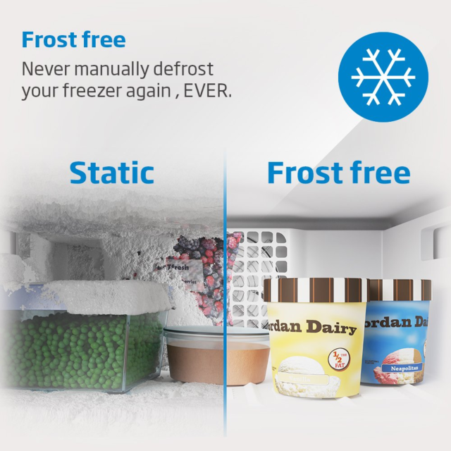Beko CFP3691VW 60cm 50/50 HarvestFresh Frost Free Fridge Freezer - White