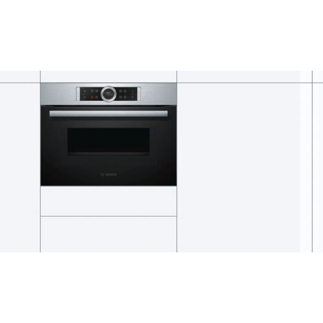 Bosch CMG633BS1B Series 8 Built-In Combination Microwave