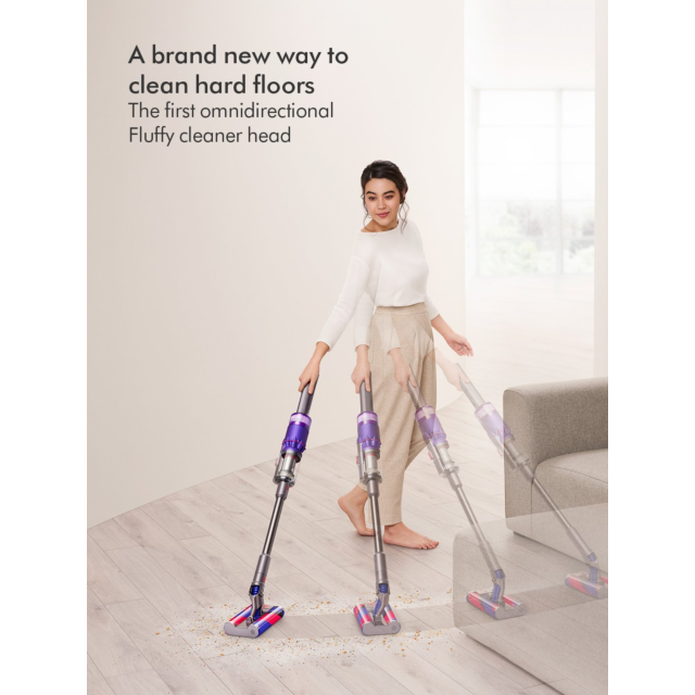 Dyson OMNIGLIDENEW Stick Vacuum Cleaner - 20 Minutes Run Time - Purple
