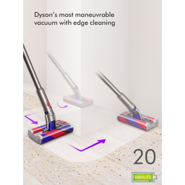 Dyson OMNIGLIDENEW Stick Vacuum Cleaner - 20 Minutes Run Time - Purple