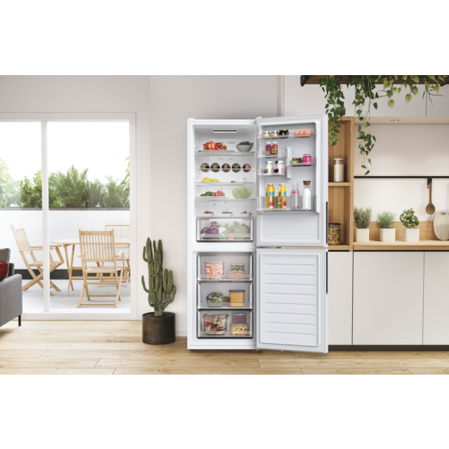 Hoover HOCE3T618EWKR HOCE3T618FWKR 59.5cm 60/40 Frost Free Fridge Freezer - White