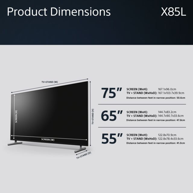 Sony KD65X85LU Sony 65inch X85L Full Array LED 4K HDR Google TV
