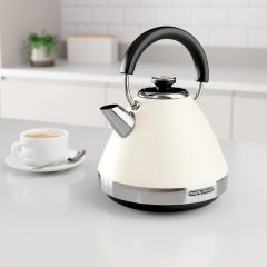 Morphy Richards 100132 1.5 Litres Venture Pyramid Rapid Boil Kettle - Cream