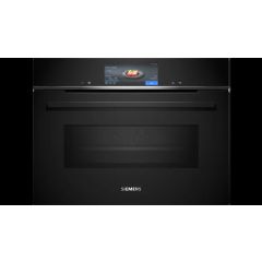 Siemens CM778GNB1B 60cm Built In Compact Oven with Microwave Function - Black